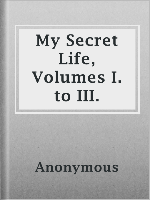 Title details for My Secret Life, Volumes I. to III. by Anonymous - Available